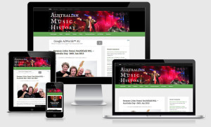 Website built for Australian Music History on WordPress